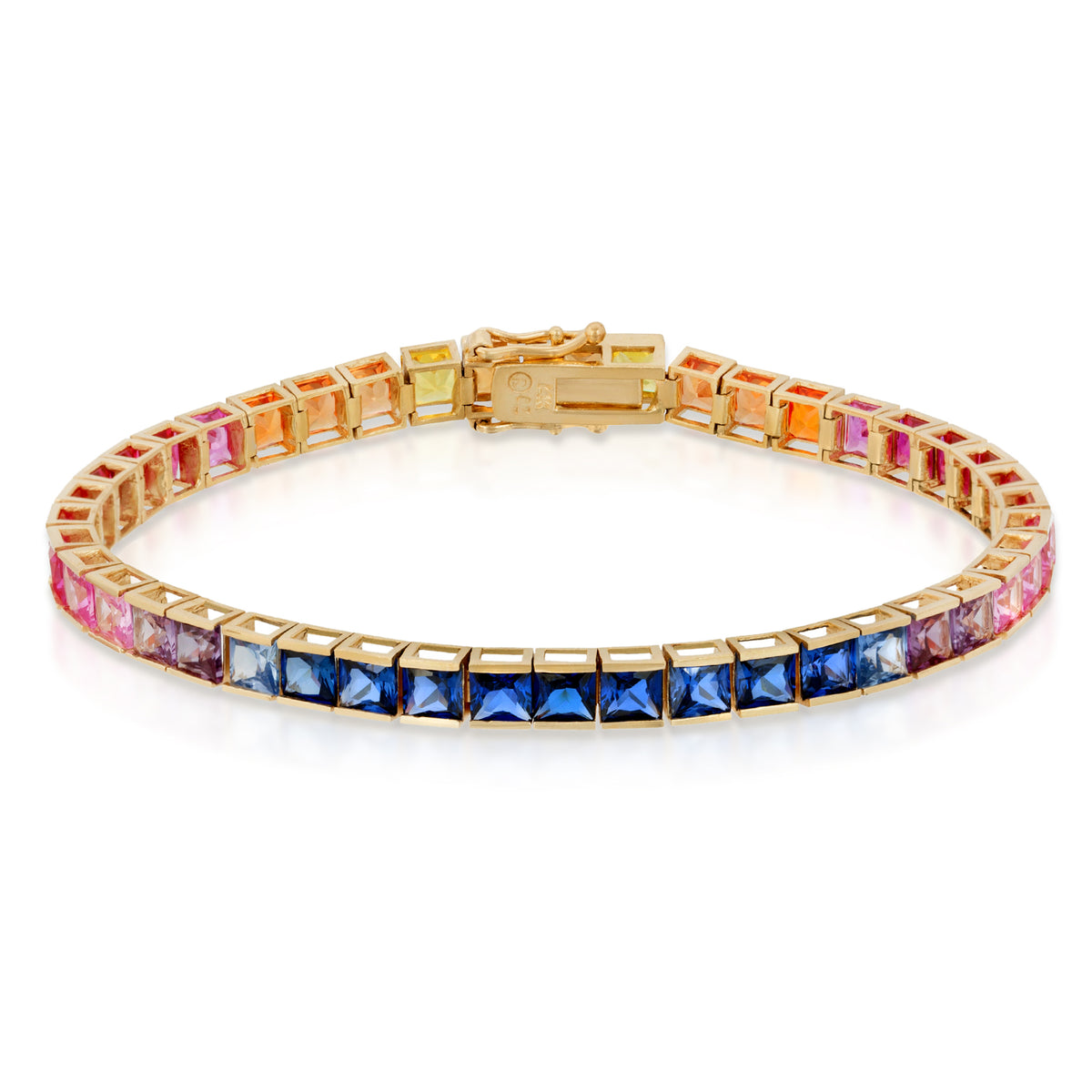 14k Yellow Gold - Rainbow Tennis Bracelet – KS Jewelers